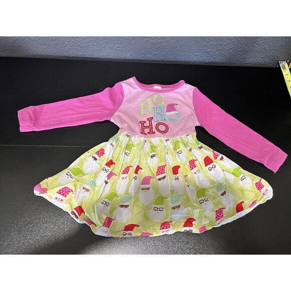 3 Girl’s Dresses Size 3T Toddler Ricrac & Ruffles Embroidered Christmas - Picture 2 of 13
